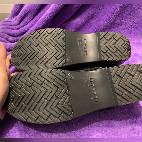 Marbled Gray and Black Dansko Clogs, size 38, Nursing Shoes, Preloved in EUC - Picture 6 of 7